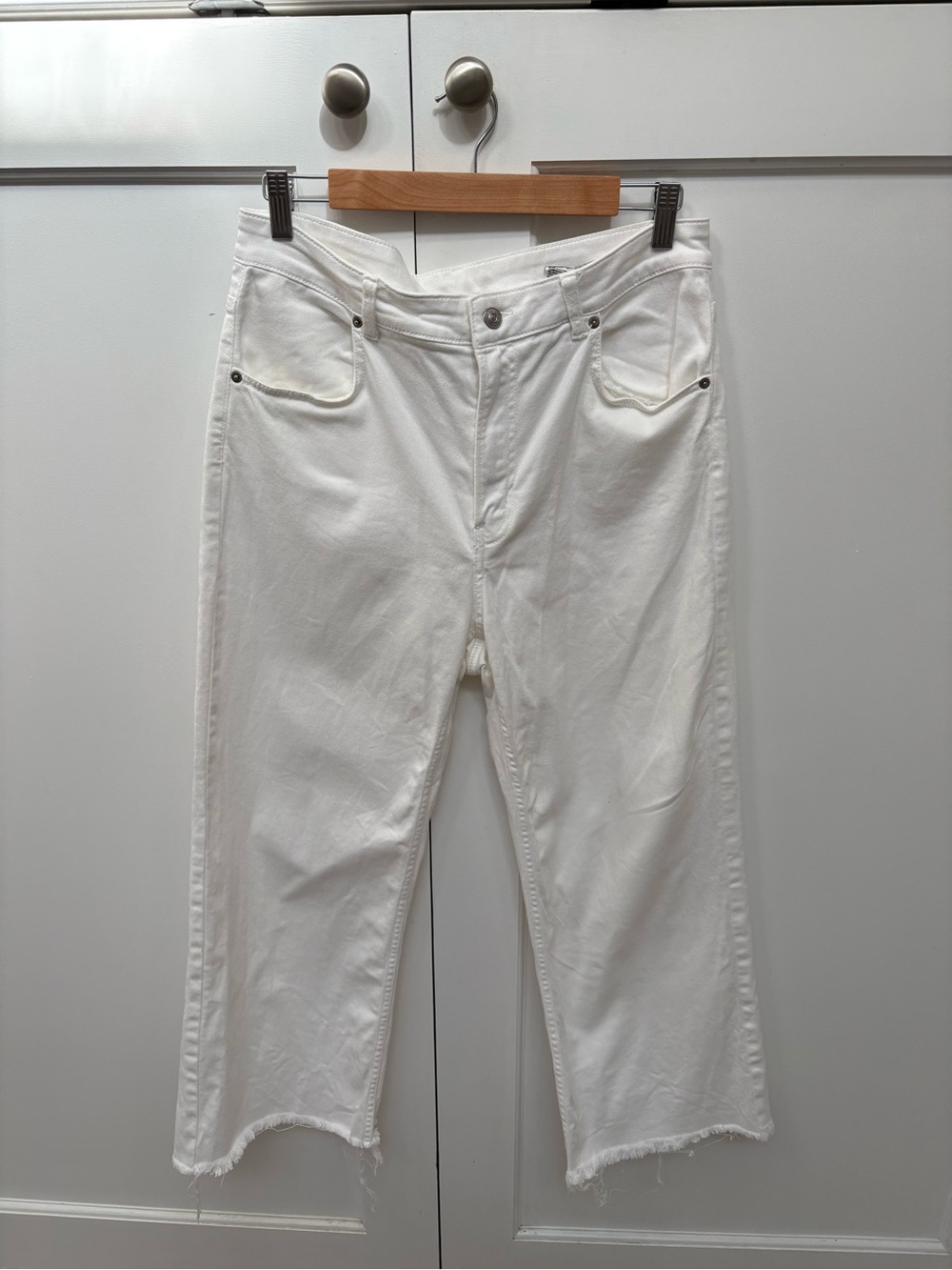 Wide Leg White Jeans from HM
